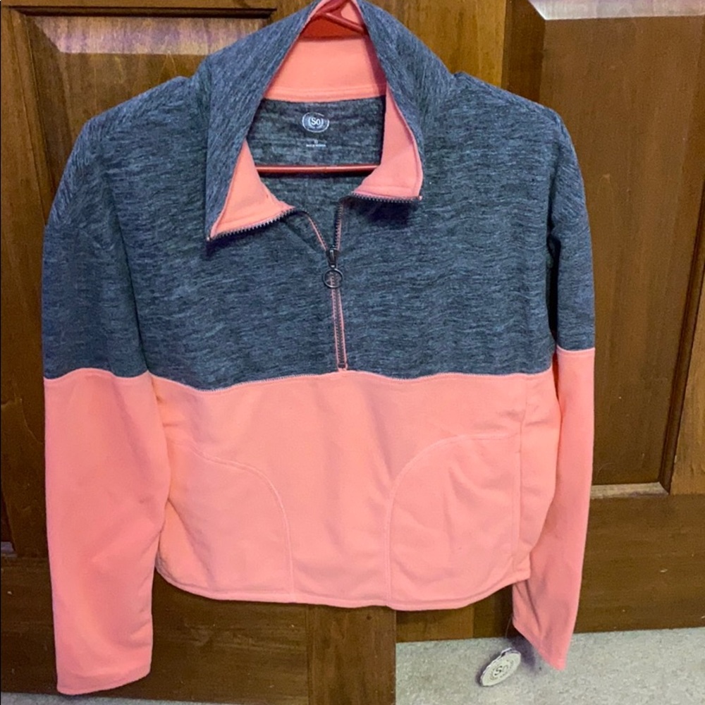 sweater with a turtleneck zip up